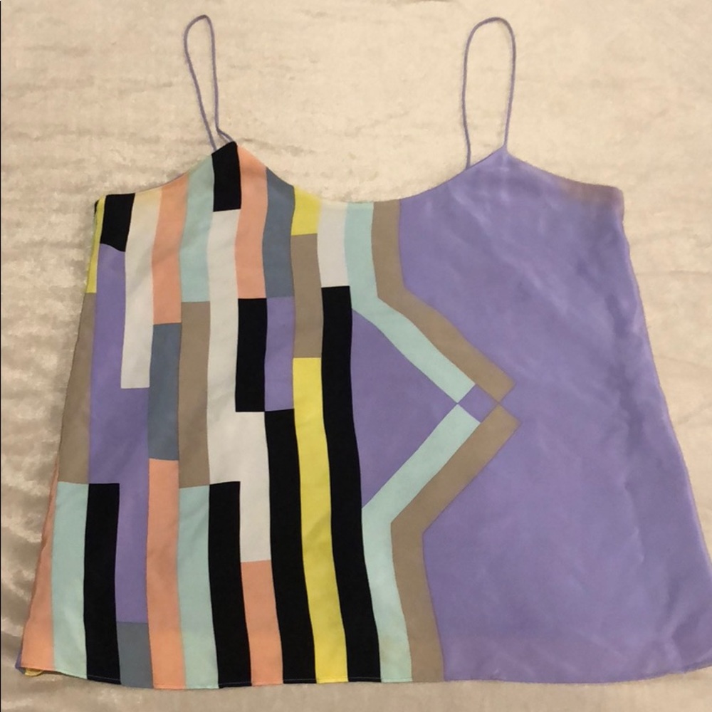 Tibi Silk Tank Top